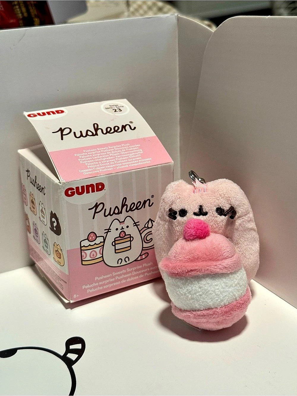 GUND Pusheen Surprise Plush Series 23 CHASER Pink Macaron